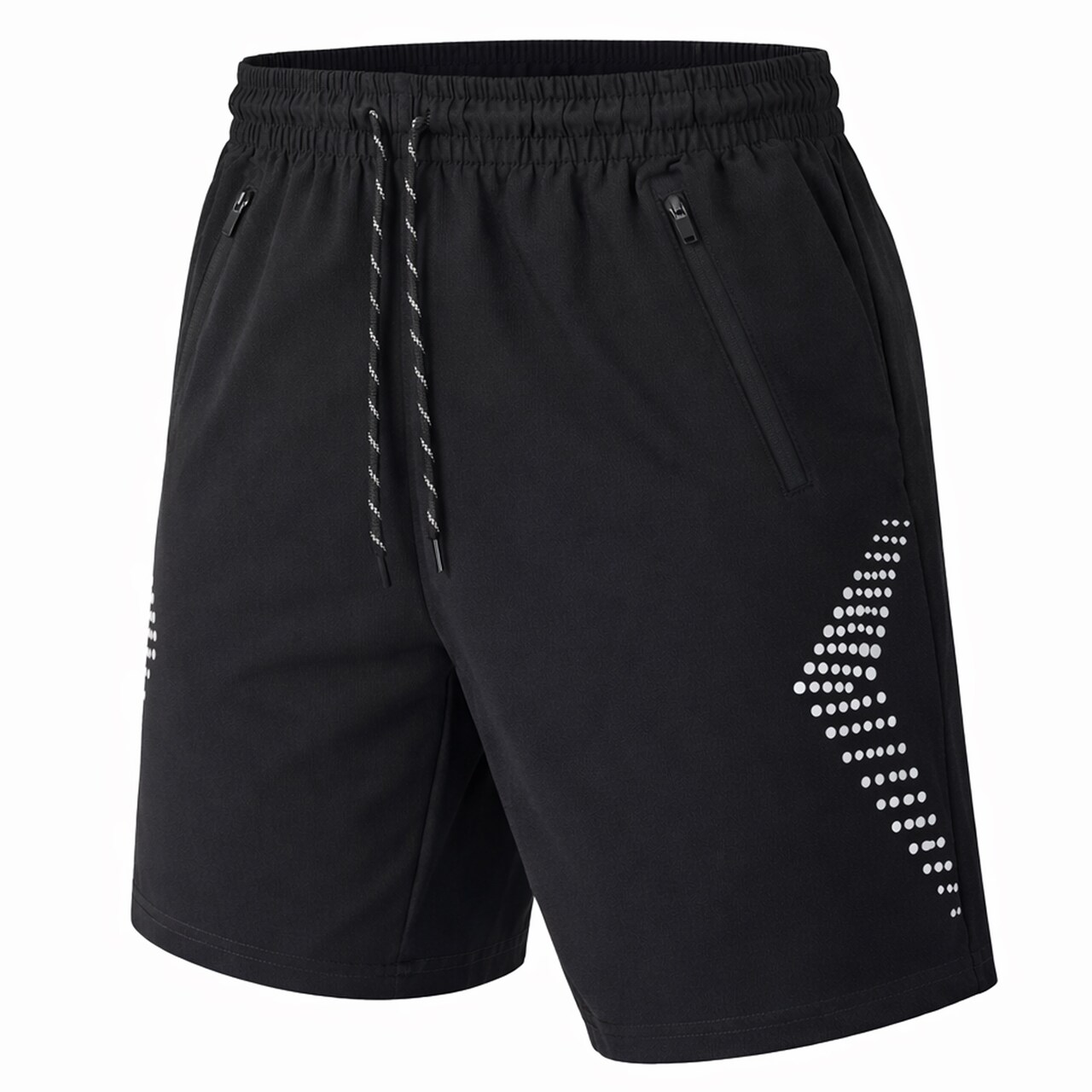 Men's Performance Training Shorts With Zipper Pockets (Sizes, S to 2XL)